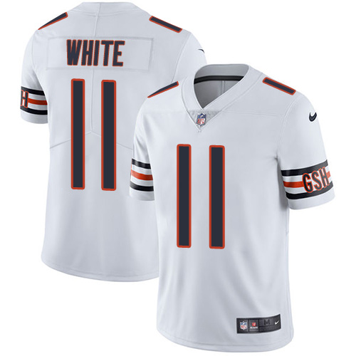 Nike Bears #11 Kevin White White Men's Stitched NFL Vapor Untouchable Limited Jersey - Click Image to Close